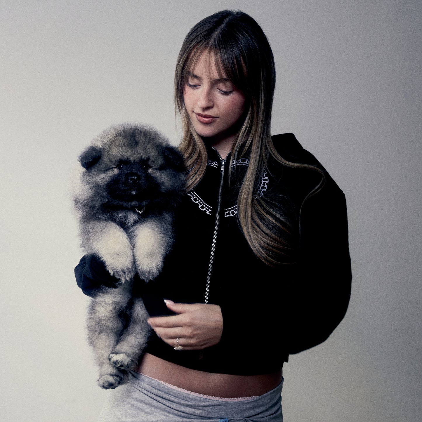 Sweat à capuche zippé No, I'm Not Crying