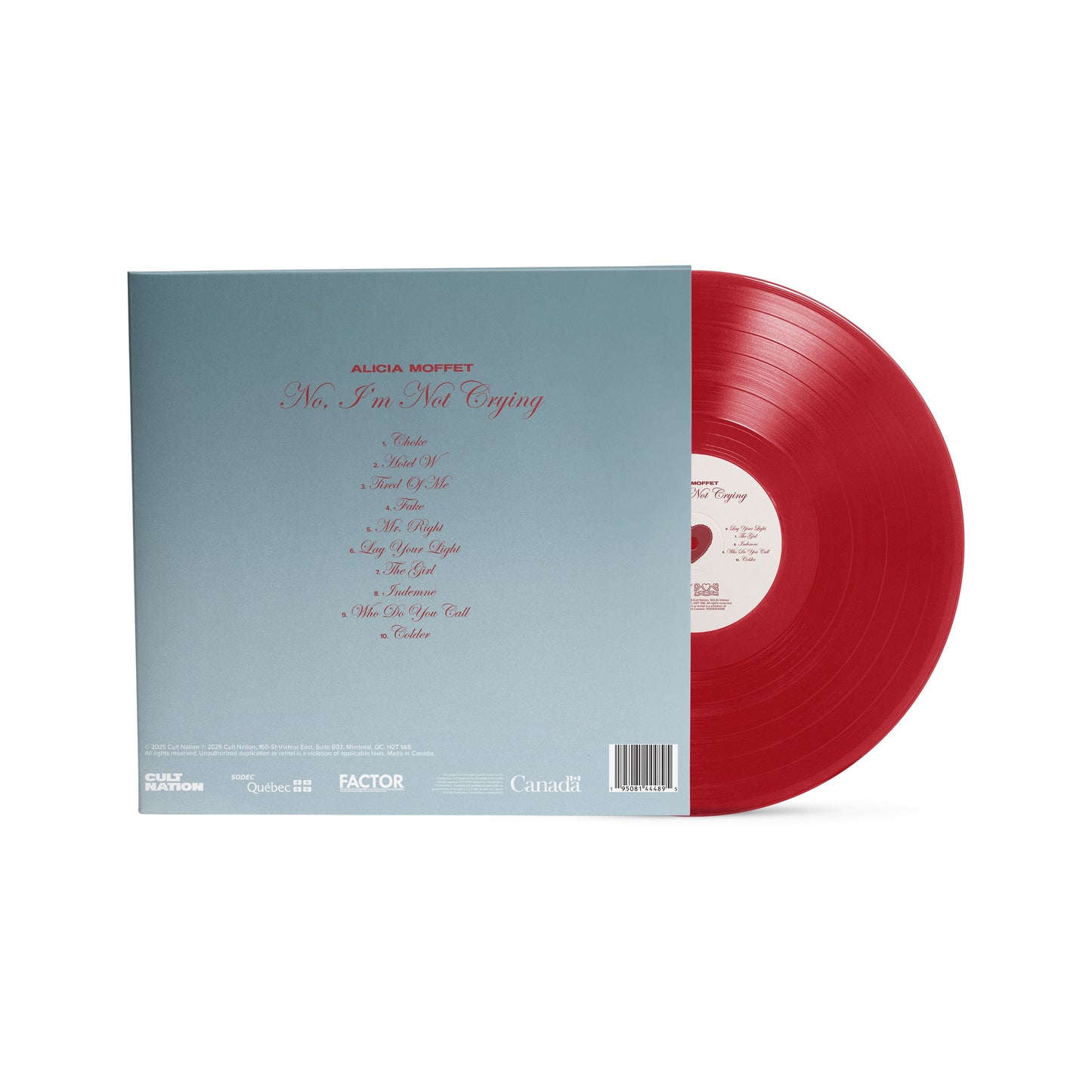 No, I'm Not Crying - Red Vinyl